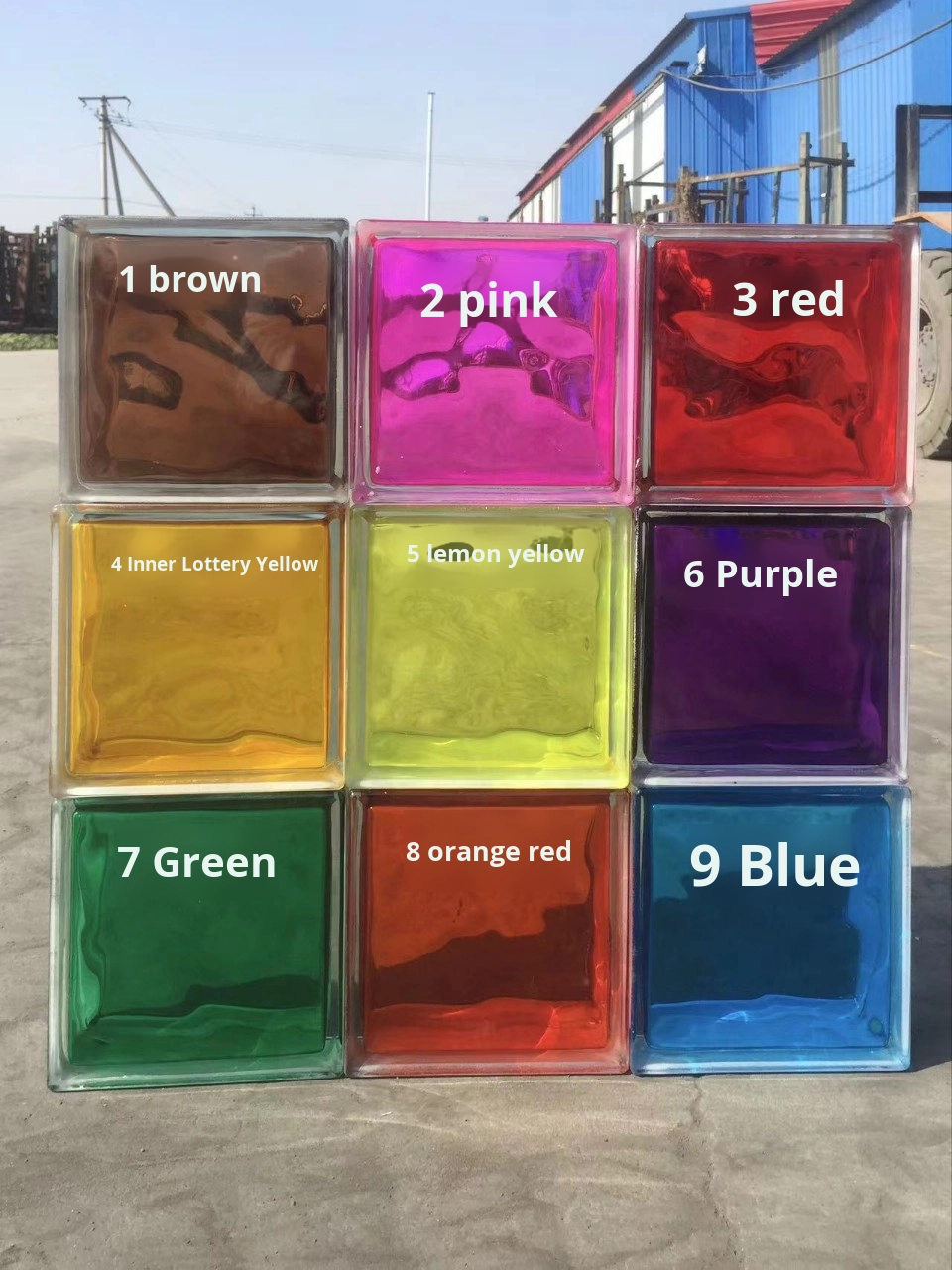 50/100/100 - carreaux de verre massif - non