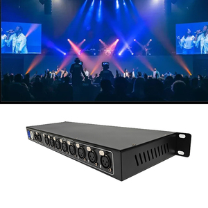 Stage Light Equipment DMX 8CH Splitter DJ DMX <strong>Amplifier</strong> Stage Light Console DMX 512 Light Controller XLR <strong>Input</strong> <strong>and</strong> <strong>Output</strong> - Product Image 1