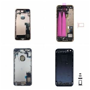 iphone 6 6s 7 8 Plus Se 2022金色黑色蓝色方形盖背面完全组装的定制外壳 - Product Image 5