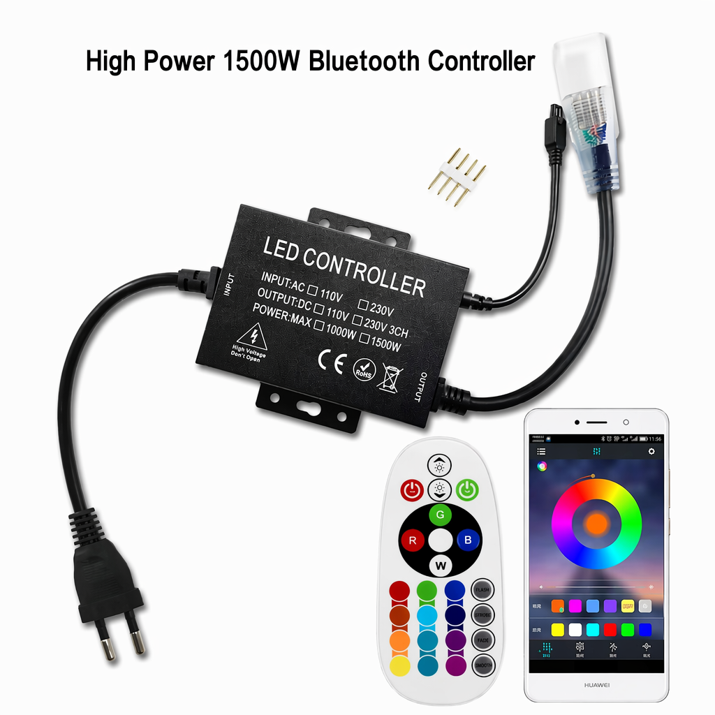 Controlador de 1000 vatios no resistente al agua y compatible con control remoto