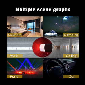 ไฟ LED ตกแต่งภายในรถยนต์,โปรเจคเตอร์ USB สีสันสดใสควบคุมด้วยเสียง RGB โคมไฟสร้างบรรยากาศดิสโก้ดีเจระบบไฟอัตโนมัติ - Product Image 2