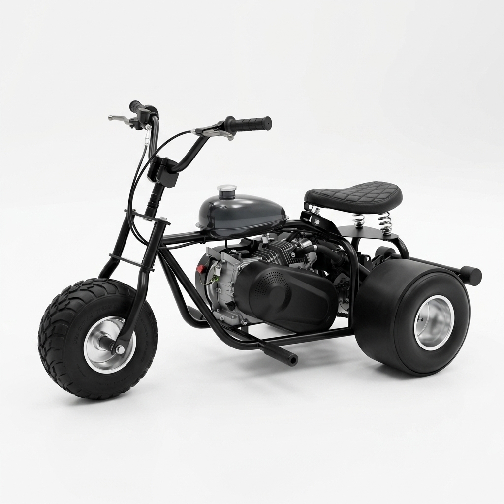 Black cocked tricycle-drift ring