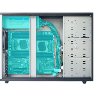 Carcasa de ordenador ZhenLoong Loong1 Full Tower NAS compatible con ITX MATX ATX EATX EEB MB 9 posiciones para el chasis del servidor de CD-ROM 8 ranuras PCI - Product Image 4