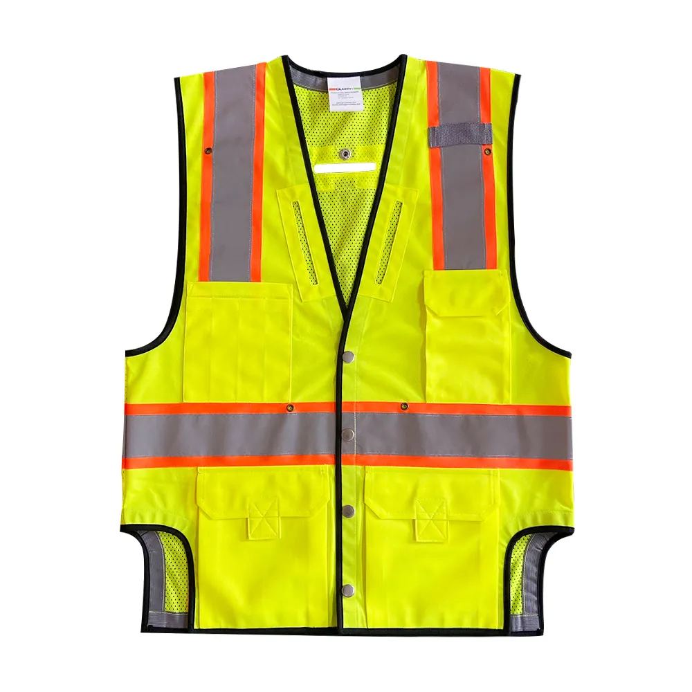 Gilet de sécurité réfléchissant Oem, imperméable, plusieurs tailles, vente en gros