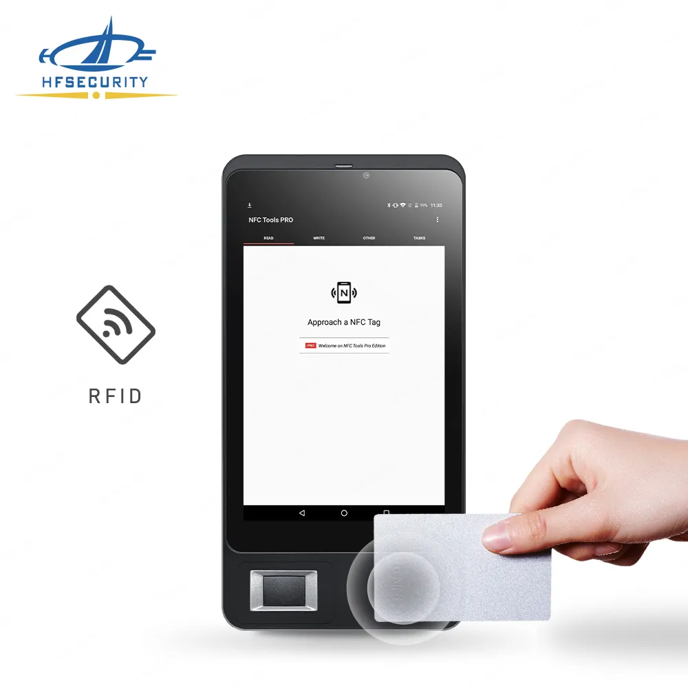 FP07 Face Recognition Camera Attendance Terminal Finger NFC card reader fingerprint tablet