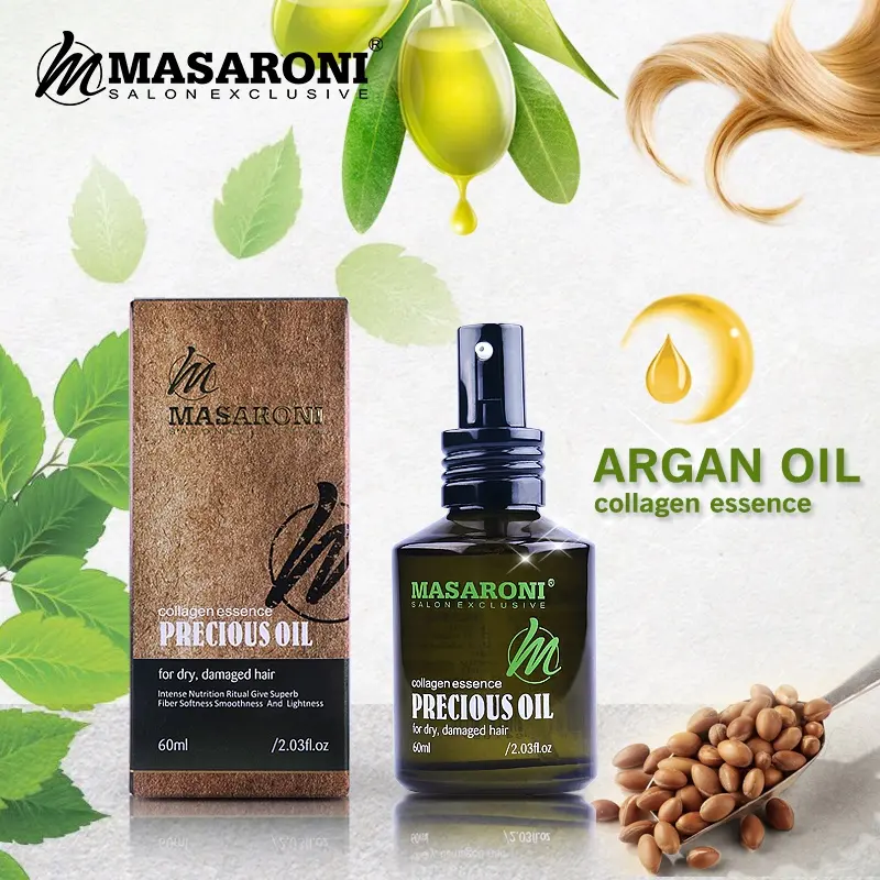 Masaroni moisturizing organic hair argan oil for professional hair salon