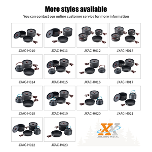 Bán buôn cắm trại công cụ nấu ăn cảm ứng nồi cắm trại <span class=keywords><strong>Cookware</strong></span> Set cắm trại nấu ăn đi bộ đường dài đồ nấu nướng - Product Image 4