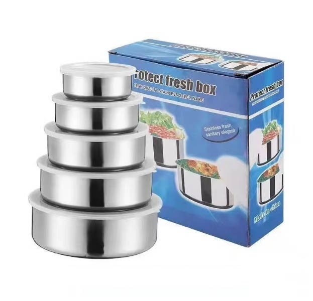 silver/Polished (10/12/14/16/18cm) 5pc