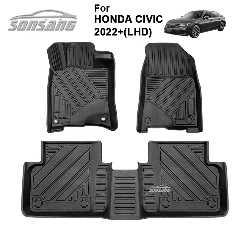 สำหรับพรมปูพื้นรถยนต์ Honda Civic ปี 2022-2024