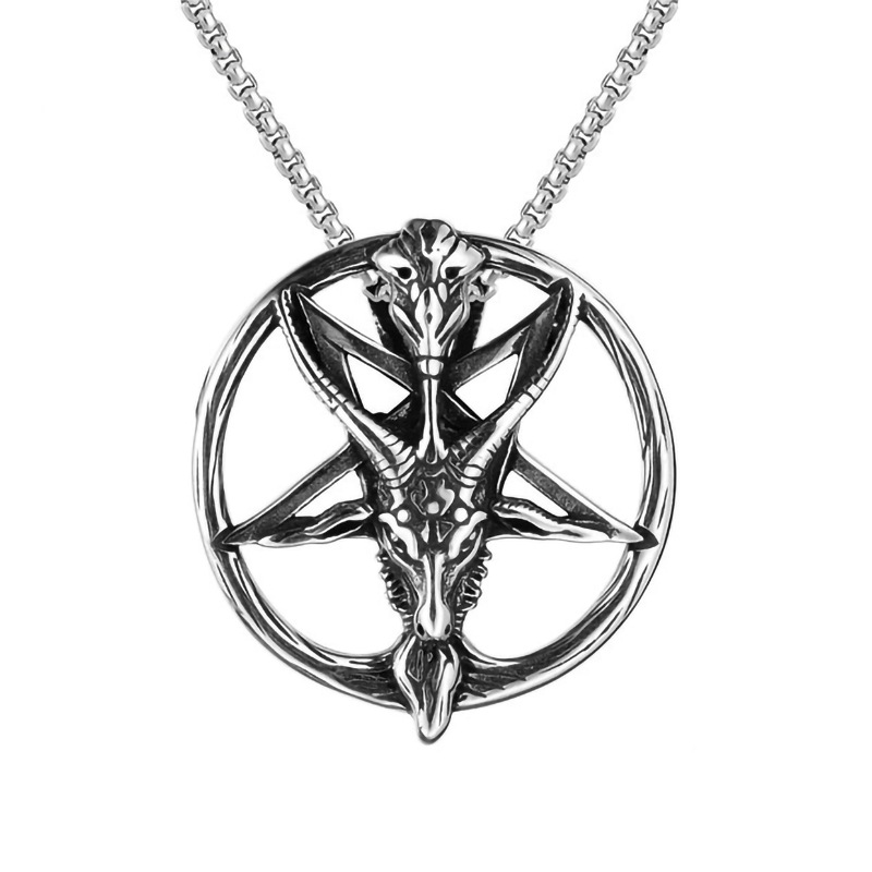 Chaîne ronde en acier inoxydable, motif mouton.