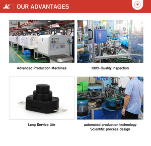 KAN-9 cao hiện tại 10A không thấm nước mini push button chuyển IP67/IP65 bảo vệ đầu phẳng hình dạng không cho 250V điều khiển nhựa - Product Image 2