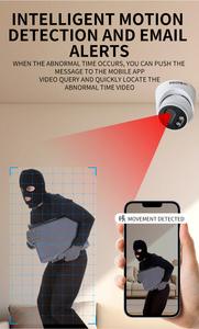 Cámara de vigilancia interior Domo WiFi HD de 3MP con dispositivo de seguridad doméstico de vídeo de 2,8mm de Audio bidireccional y aplicación TUYA - Product Image 6
