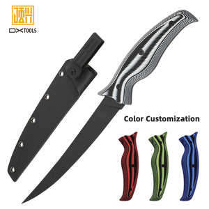 Chất lượng cao 5cr15 thép không gỉ câu cá FILET Knife Set với tùy chỉnh kết cấu đầy màu sắc G10 xử lý câu cá fillet Knife Set - Product Image 3