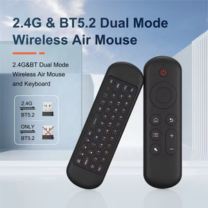 Nuevo M5 2,4G BT 5,2 Control remoto inteligente 7 colores retroiluminado Wireless Air Mouse Keyboard para Android TV Box Windows Mac Os Linux - Product Image 6