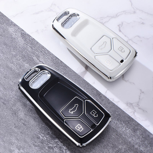 ฝาครอบเคสกุญแจรีโมตรถยนต์ทำจากซิลิโคนสำหรับรถ Audi A4 B9 A5 A6L A6 S7 S5 S4 8W Q7 4M Q5 TT ปลอกป้องกัน TPU แบบนิ่มอุปกรณ์เสริมที่ทันสมัย - Product Image 1