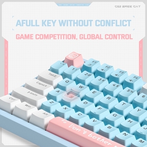 100% probado OEM G52 82 teclas RGB iluminación Teclado mecánico con cable para juegos de negocios tipo ordenador interruptor marrón