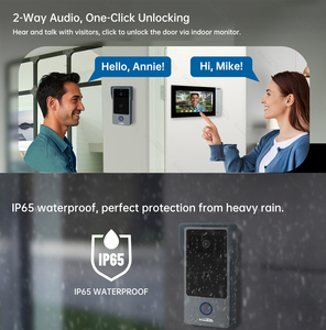 Trudian Video Portero Intercomunicador Wifi Tuya App Ip Voip Smart Life Acompañado Dos pantallas Sistema de intercomunicación de video más barato - Product Image 6