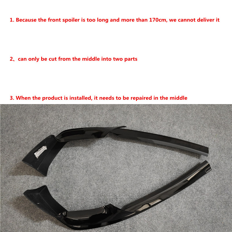 2Pcs Gloss Black