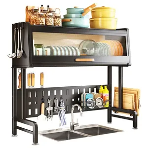 Çok İşlevli modern mutfak tasarım dolabı mutfak dolabı lavabo üzerinde modern tasarım bulaşık kurutma rafı - Product Image 6