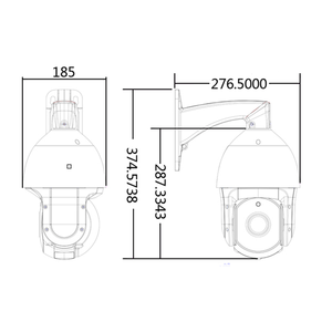 30X ออปติคอลซูม Ip เอาท์พุท PoE Power กล้องโดม PTZ ความเร็วสูง - Product Image 6