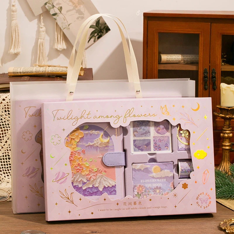 Coffret cadeau violet