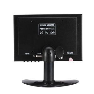 Monitor LCD Caja de metal de 7 pulgadas Monitoreo Industrial Cctv Mini monitor de computadora con entrada Bnc Vga Hd-mi