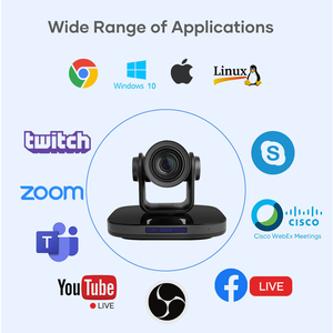 Runpu VX752A 60FPS 4K AI自動追跡PTZNDIカメラ、20倍光学ズーム同時HD MI USB3.0 3G-SDI - Product Image 6