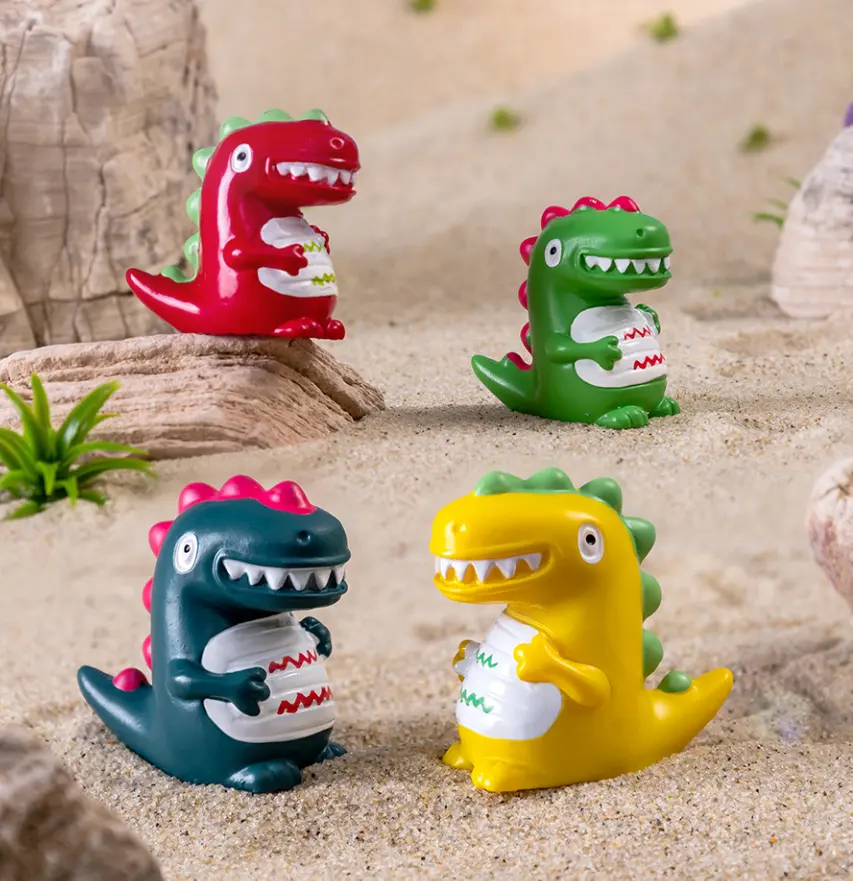 Figurine di animali giocattoli dinosauro Cake Topper decorazioni resina DIY Craft Project Decor figure di natale per ouddoor
