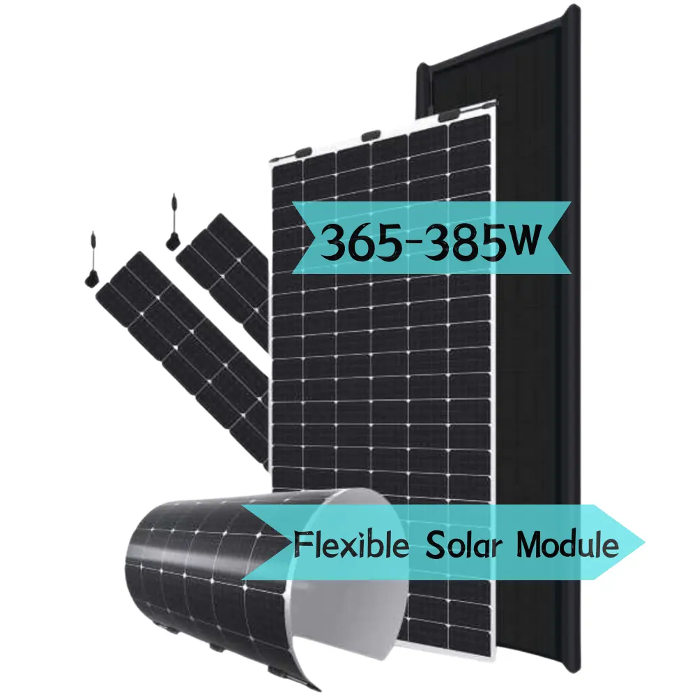 Fabrika toptan 370W güneş enerjisi esnek GÜNEŞ PANELI taşınabilir küçük GÜNEŞ PANELI fotovoltaik panel