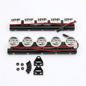 ชุดไฟ LED ติดหลังคา1/10ตีนตะขาบ RC พร้อมเลนส์ Hella-เข้ากันได้กับ tr_ *-X4และ SCX10 - Product Image 2