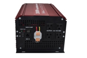Fit4Less-inversor de onda sinusoidal pura de 3000W, entrada de CC 12V o 24V o 48V a salida de CA 110V 60Hz con USB y pantalla remota LCD - Product Image 4