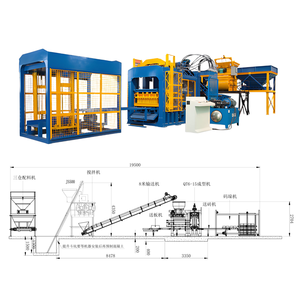 Büyük bantlı konveyör beton tuğla içi boş tuğla yapma makinesi ile ticari tuğla yapma makineleri komple bir Set - Product Image 2