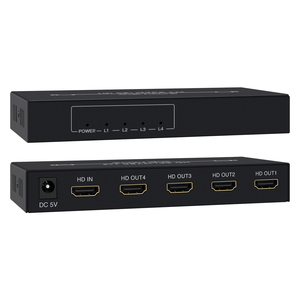 1x4 HDMIビデオスプリッター & コンバータ用1入力4出力4K 30Hz解像度高解像度スプリッター - Product Image 6