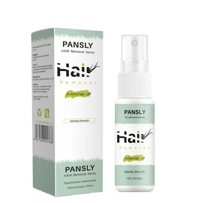 Pansly — Spray de traitement capillaire, naturel, doux, gilet sans douleur, rapide, 8 Minutes, épilation