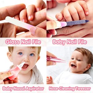 Kit Essentials bebê para recém-nascido infantil Safety Care Set com escova de cabelo pente Nail Clipper Aspirador Nasal Baby Grooming Kit - Product Image 5