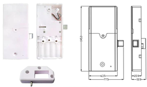 Smart Code Lock für Schließ fächer und Schränke Pin Code Access Security 179PW - Product Image 4