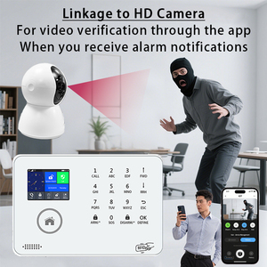 Alarma de seguridad inalámbrica para el hogar, Kit de sistema de alarma de intrusión GSM, WiFi, Tuya, alarmas de seguridad para el hogar, aplicación IOS y Android, antirrobo - Product Image 4