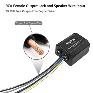 Edge ALOC2-Cable de altavoz de 2 canales a RCA, convertidor de salida de línea ajustable con encendido remoto - Product Image 4