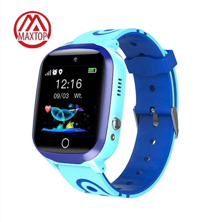 Reloj de pulsera inteligente Maxtop impermeable IP67 para niños, reloj inteligente con seguimiento de ubicación para niños, reloj inteligente con GPS para niños