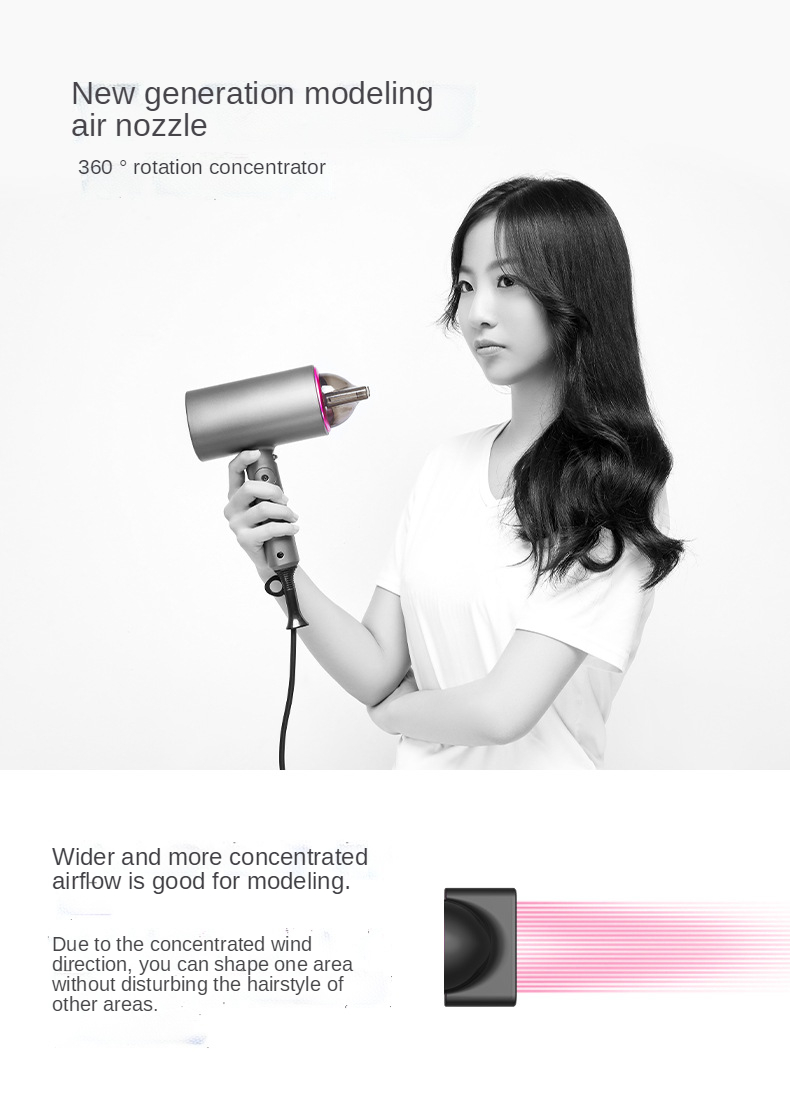2022 New 2000w Professional High Power Blue light negative ions Salon Blow Dryer Hot And Cold Wind Hair Dryer Hammer Dryer