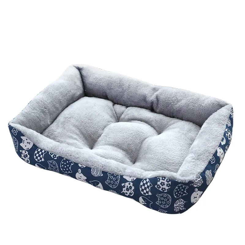 Toptan üretici Arctic kadife orta büyük köpek için Pet yatak yumuşak lüks peluş köpek yatağı kedi yatak Pet mobilya