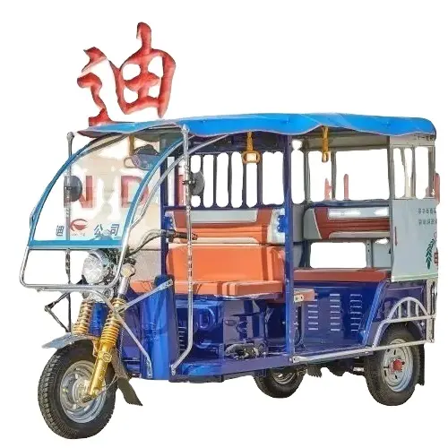 Longue autonomie 130KM 60V transport de passagers tricycle électrique à trois roues cyclomoteur à trois roues tricycle CEE
