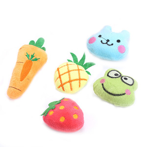 Varios diseños para mascotas gato interactivo Catnip juguete moda nuevo Animal relleno fruta suave felpa gato juguetes relleno Catnip - Product Image 3