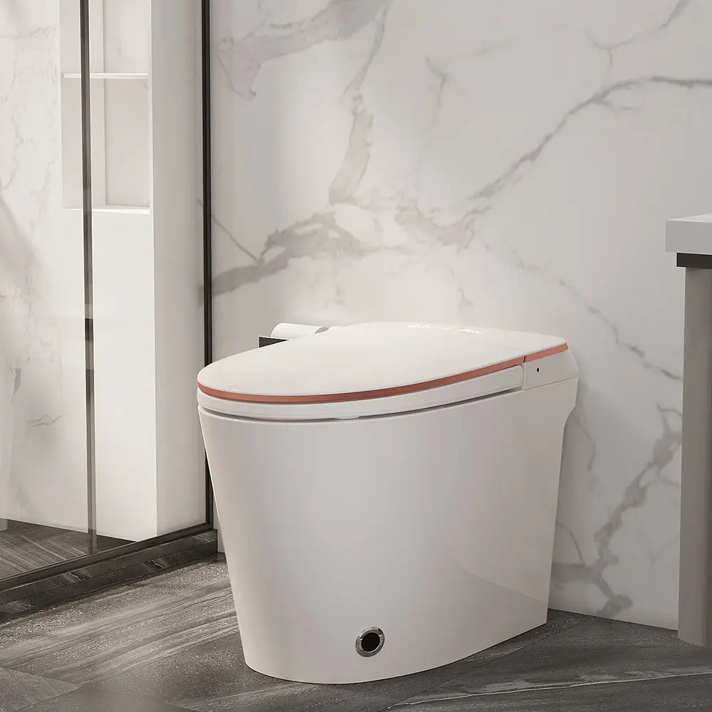 यूरोप सीई लम्बी बाथरूम पानी कोठरी गर्म के साथ बुद्धिमान वाल्व स्मार्ट बुद्धिमान शौचालय सीट कवर