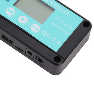 Regolatore di carica solare MPPT 10-100A 12V/24V regolatore solare a protezione multipla schermo LCD ricarica rapida caricabatteria 3.0