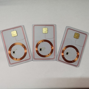 Werks großhandel Dual Interface EMV-Karte NFC RFID JAVA 40K 95K Unterstützung ECC RSA2096 Polycarbonat PVC für Hotel zahlung - Product Image 4