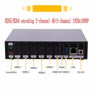 5 Channel Video Signal Capture <strong>Decoder</strong> 4K H265 Live NDI RTSP RTMP HTMP HLS HD to IP HD Encoder <strong>Decoder</strong> - Product Image 4