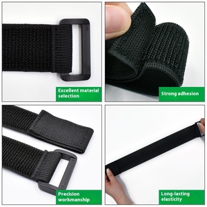 Adjustable Hook and <strong>Loop</strong> Elastic Strap with <strong>Buckle</strong> Releasable Hook and <strong>Loop</strong> Strap Cable Tie with <strong>Buckle</strong> - Product Image 3