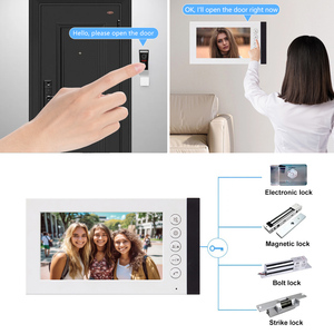 Venta al por mayor de sistemas de intercomunicación de puerta de 7 pulgadas con cámara Ahd Home Intercom para la comunicación de puerta a casa - Product Image 3