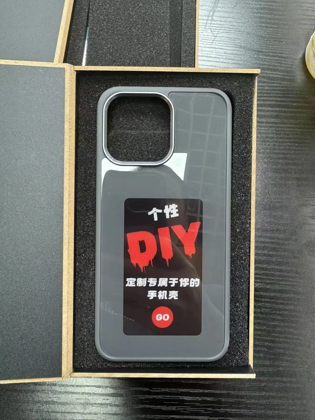 new smart DIY digital e ink screen nfc phone case for iPhone 15 14 13 12 11 pro max mobile phone case